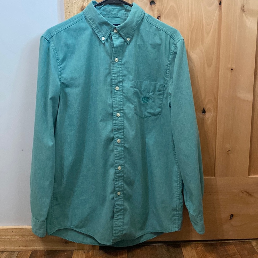 Chaps Blue Button Down Shirt